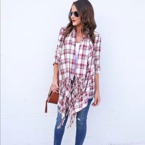 Vici plaid cardigan